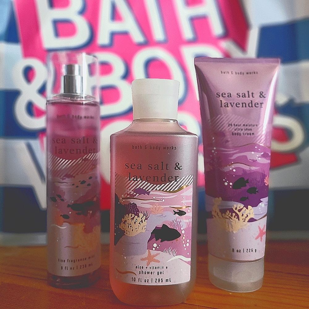 Sea Salt & Lavender body care set